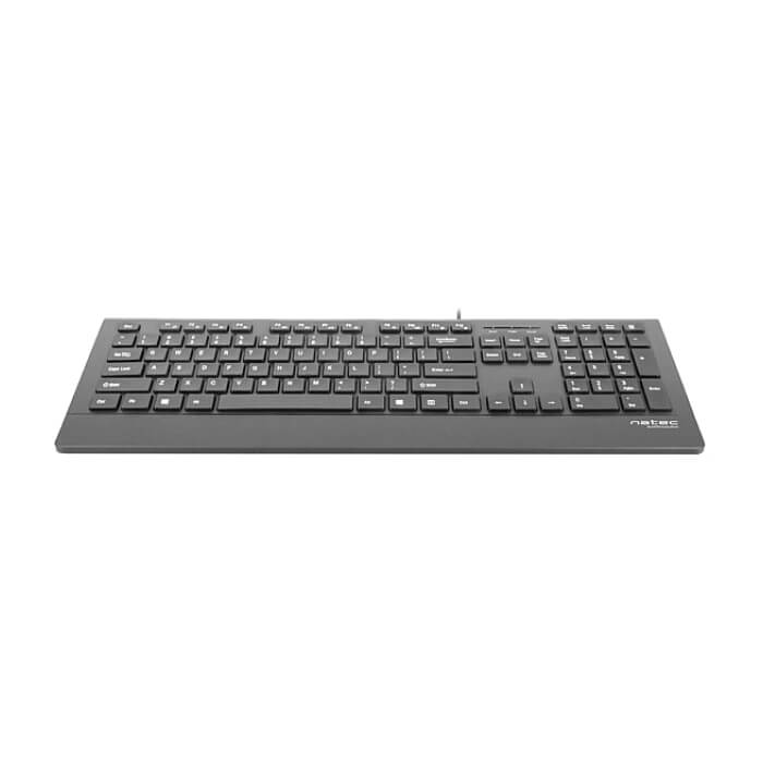 Natec Keyboard Barracuda SLIM US Layout Black (тъмнейл - 2)
