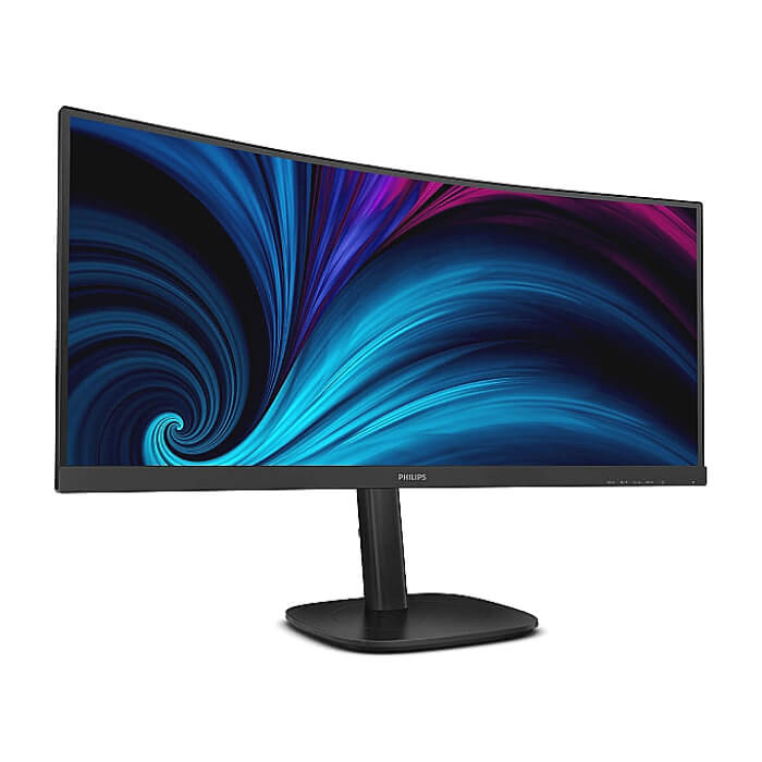 Philips 34B2U3600C, 34" Curved 1500R, VA, WLED, 3440x1440@120Hz, 4ms GtG, 300cd m/2, 3500:1, 50M:1 DCR, Adaptive Sync, FlickerFree, SoftBlue, 5Wx2, Tilt, Height Adjust, Swivel, HDMI, DP, USB hub ID 86691 (тъмнейл - 3)