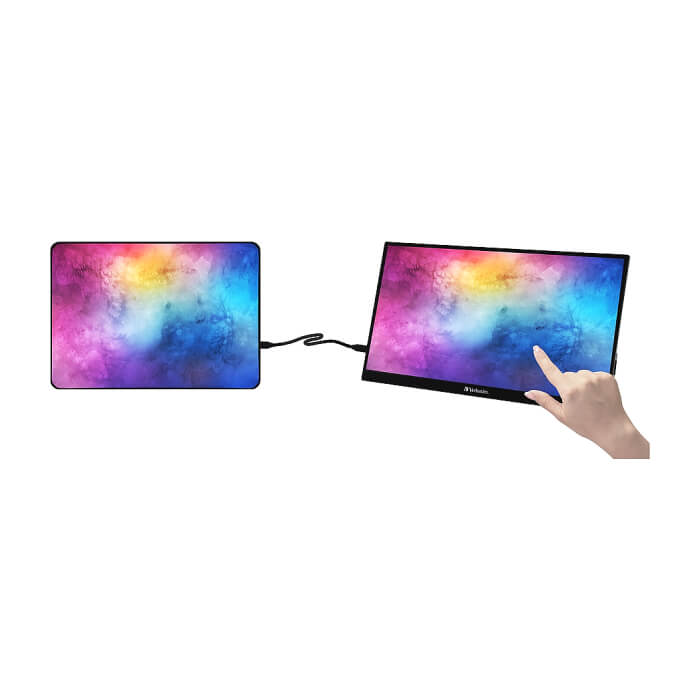 Verbatim PMT-14 Portable Touchscreen Monitor 14" Full HD 1080p Metal Housing ID 64825 (тъмнейл - 4)