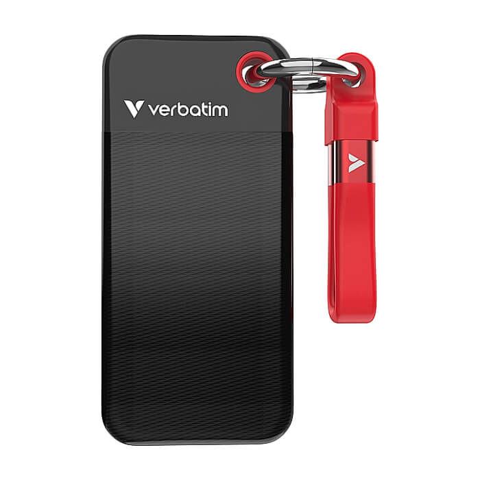 Verbatim Pocket SSD USB 3.2 Gen 2 1TB Black/Red ID 84837 (тъмнейл - 2)