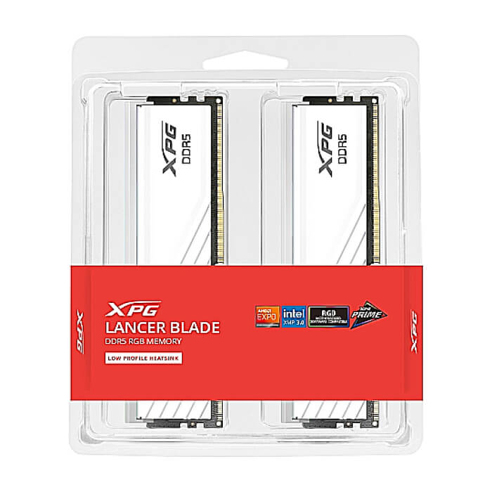 ADATA LANCER BLADE RGB 48GB (2x24GB) DDR5 6000 MHz CL36 White ID 93550 на супер цена от GT Computers ADATA LANCER BLADE RGB 48GB (2x24GB) DDR5 6000 MHz CL36 White ID 93550 на супер цена