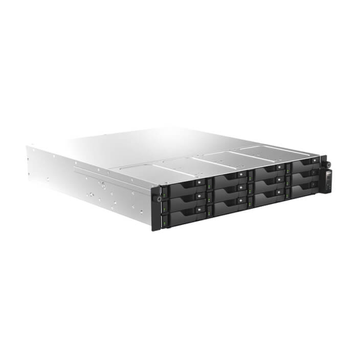 Asustor AS7212RDX, 2U 12-bay NAS, AMD Ryze 7 Pro 7745 Octa-Core 3.8GHz (up to 5.3GHz), 16GB ECC DDR5-4800 UDIMM (Max. 192GB),12 x SATA3 6Gb/s; 3.5"/2.5" HDD/SSD,1x M.2 NV (тъмнейл - 2)