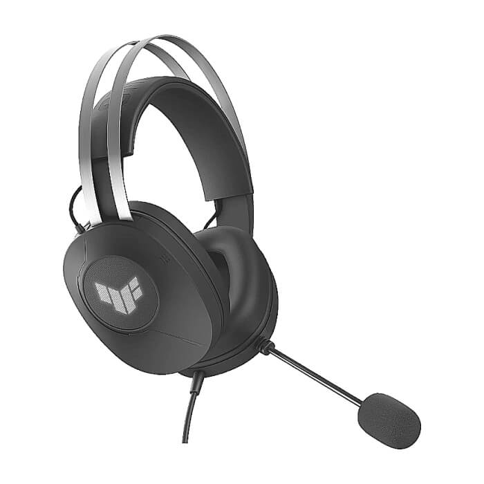 AsusTUF Gaming H1 Gen II Headset (Lightweight 297-g, wired USB-A connection, 40 mm Drivers, Virtual 7.1 Surround Sound, Team-Speak Certified Mic, Durable Ear Cushions, For PC, PS5),Black ID 85944 (тъмнейл - 2)