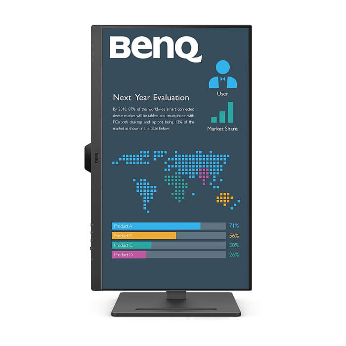 BenQ BL2790QT 27" IPS, 5ms, QHD 2560x1440, 75Hz, 99% sRGB, Eye Reminder, Flicker-free, LBL, B.I. Gen2, ePaper, 1000:1, 20M:1 DCR, 8 bit, 350cd/m2,HDMI,DP, USB-C 60W, Daisy Cha ID 65297 (тъмнейл - 5)