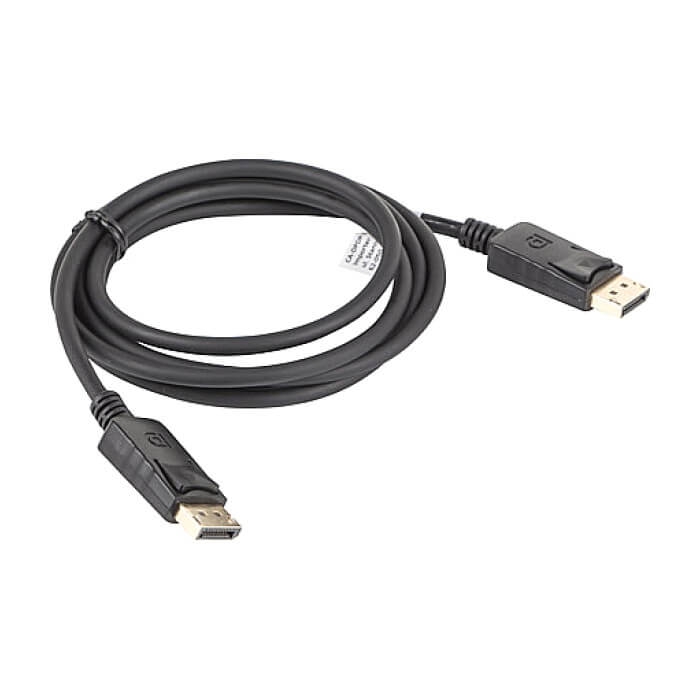 Кабел - Lanberg display port M/M cable 1.8m 4K, black ID 72585 (тъмнейл - 2)