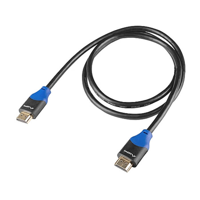 Кабел - Lanberg HDMI M/M V2.0 cable 1m 4K CU box, black BOX ID 72541 (тъмнейл - 3)