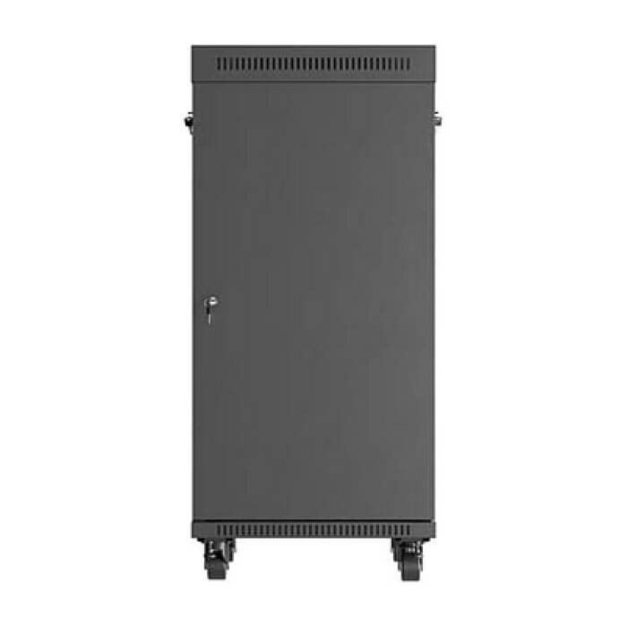 Lanberg Rack Cabinet 19" Free-Standing 24U/600X800 (FlAT Pack) With Glass Door LCD Black V2 ID 98067 на супер цена