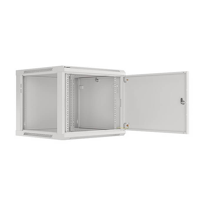 Lanberg rack cabinet 19" wall-mount 9U/600x600 for self-assembly with metal door grey (flat pack) ID 87591 (тъмнейл - 2)