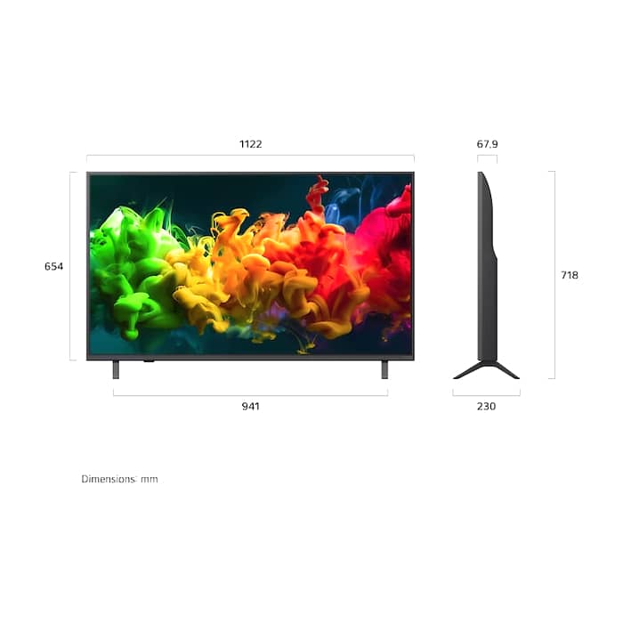 LG 50QNED81B3C., 50" 4K QNED MiniLED Smart TV, 3840x2160, DVB-T2/C/S2, Aplha 7 AI Processor, HDR10 / HLG, webOS 26 ThinQ, VRR / ALLM / HGiG, 4K Super Upscaling, WiFi 5, Bluetooth 5.3, AirPlay 2, LAN, CI, HDMI, AI Sound Pro, Google Cast, SPDIF (тъмнейл - 2)
