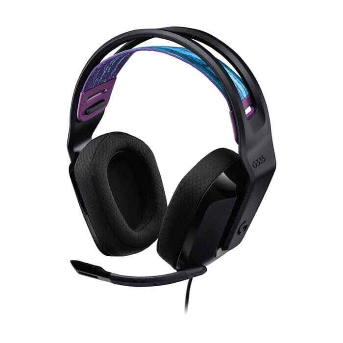 Logitech G335 Gaming Headset, PRO-G 40 mm Drivers, DTS Headphone:X 2.0 Surround, Blue Voice Microphone, 240 g, Black ID 74598 на супер цена