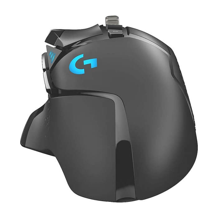 Logitech G502 Mouse, Lightsync RGB, HERO 25K DPI Sensor, 400 IPS, 5x3.6g Optional Weights, 11 Programmable Buttons, 114g, Black (тъмнейл - 2)