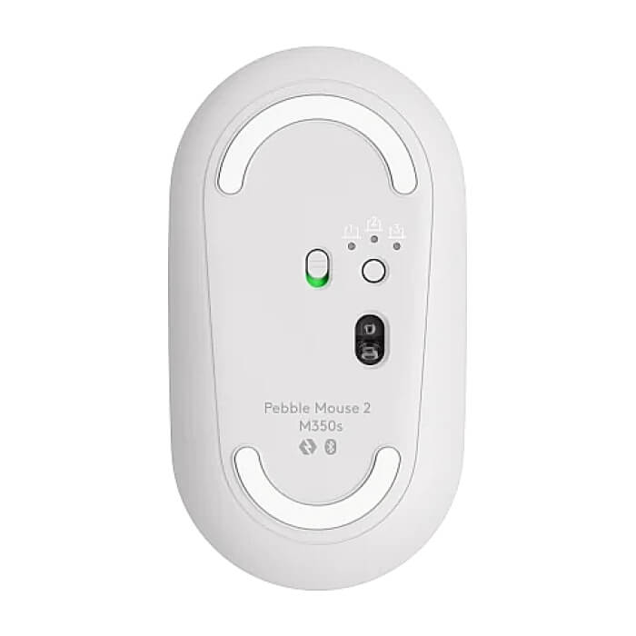 Logitech Pebble Mouse 2 M350s - TONAL WHITE - BT - N/A - EMEA-808 - DONGLELESS (тъмнейл - 4)