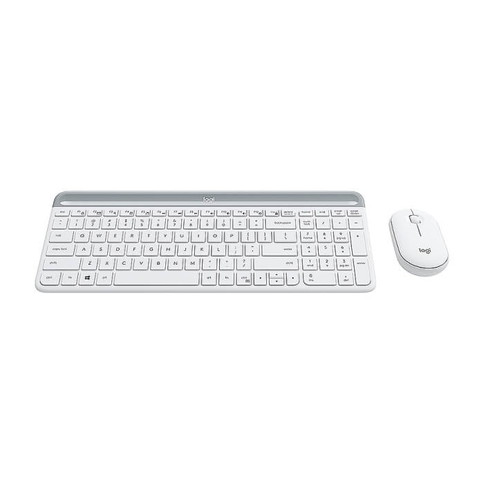 Logitech Slim Wireless Keyboard and Mouse Combo MK470 - OFFWHITE (тъмнейл - 5)