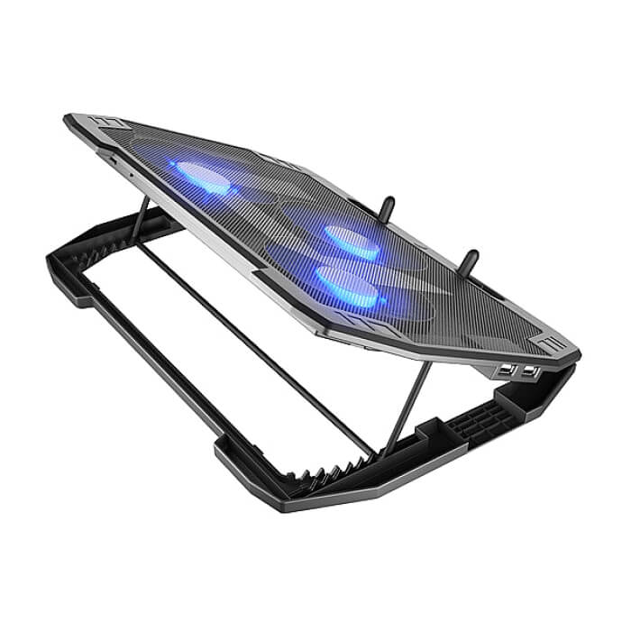 Natec Laptop Cooling Pad Oriole 15.6-17.3" 3 Fans, Led Light, 2 USB ID 63762 (тъмнейл - 4)