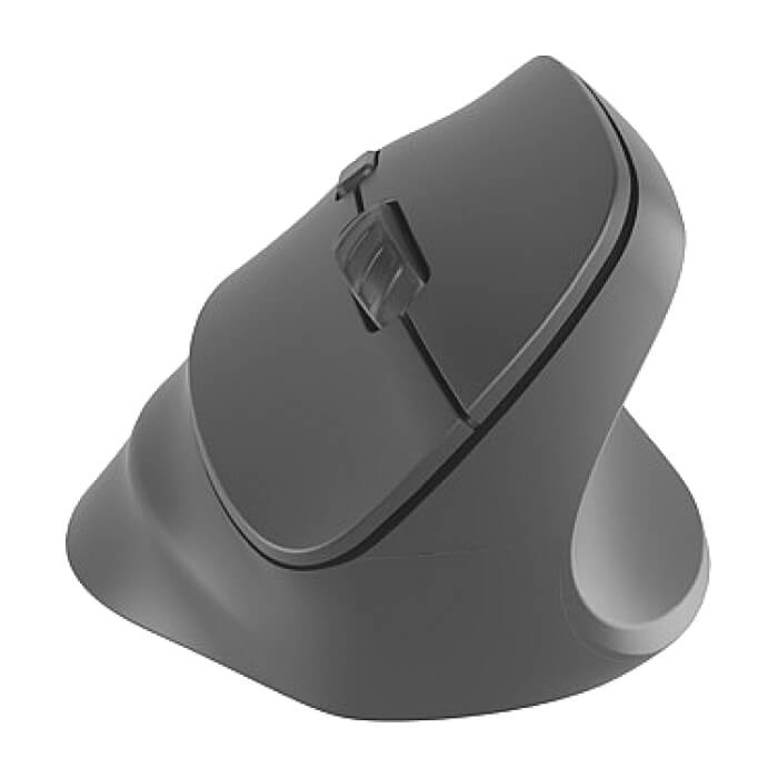 Natec Vertical Mouse Crake 2 BLUETOOTH 5.2 + 2.4GHZ BLACK 2400dpi, Right handed, black (тъмнейл - 4)