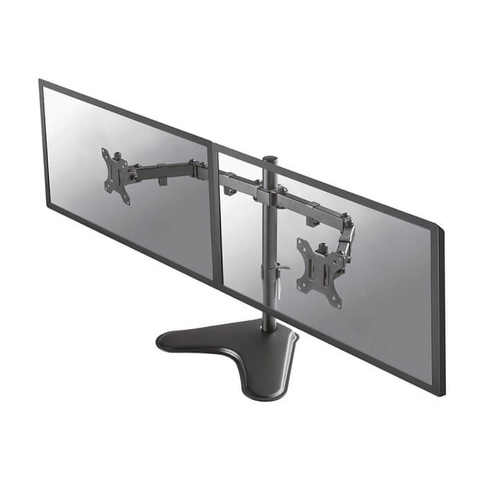 Neomounts by NewStar Flat Screen Desk Mount (stand) for 2 Monitor Screens ID 66831 (тъмнейл - 2)
