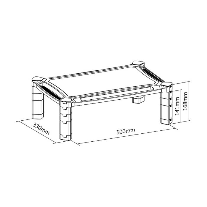 Neomounts by NewStar Monitor Riser (height adjustment: 16,8 cm) ID 66695 (тъмнейл - 5)