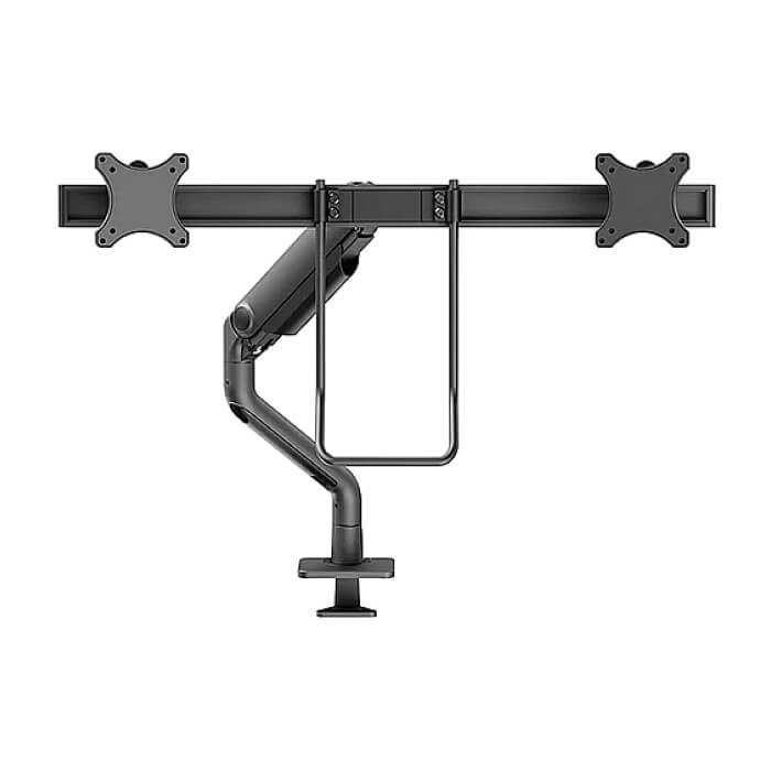 Neomounts Next One Desk Mount, double display crossbar (topfix clamp/grommet) ID 85763 (тъмнейл - 2)