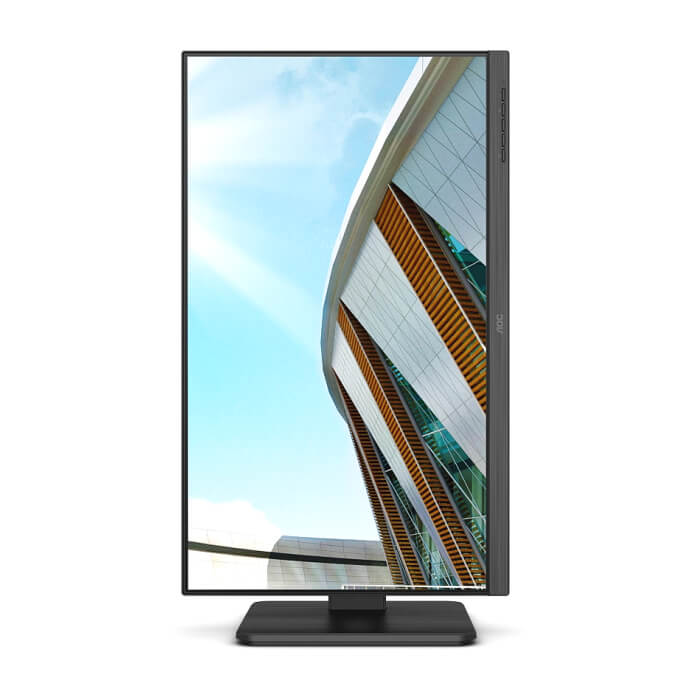 AOC Q24P2Q, 23.8" IPS WLED, 2560x1440@75Hz, 4ms GtG, 250cd m/2, 1000:1, DCR 50M:1, FlickerFree, Low Blue Light, 2Wx2, Tilt, Height Adjust, Pivot, Swivel, D-SUB, HDMI, DP, USB hub ID 65412 (тъмнейл - 5)