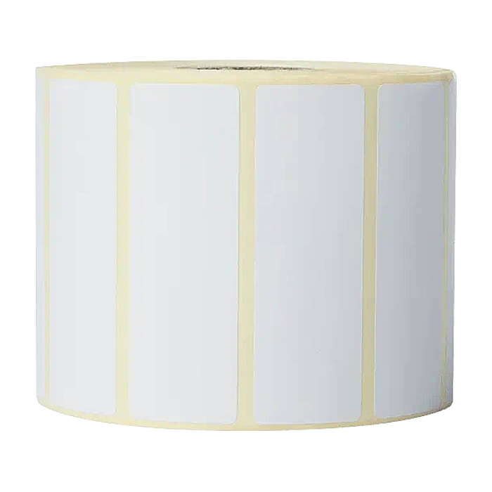 Brother BDE-1J026076-102 White Direct Thermal Die-Cut Label Roll, 76mm x 26mm (Order Multiples of 8) ID 70668 (тъмнейл - 2)