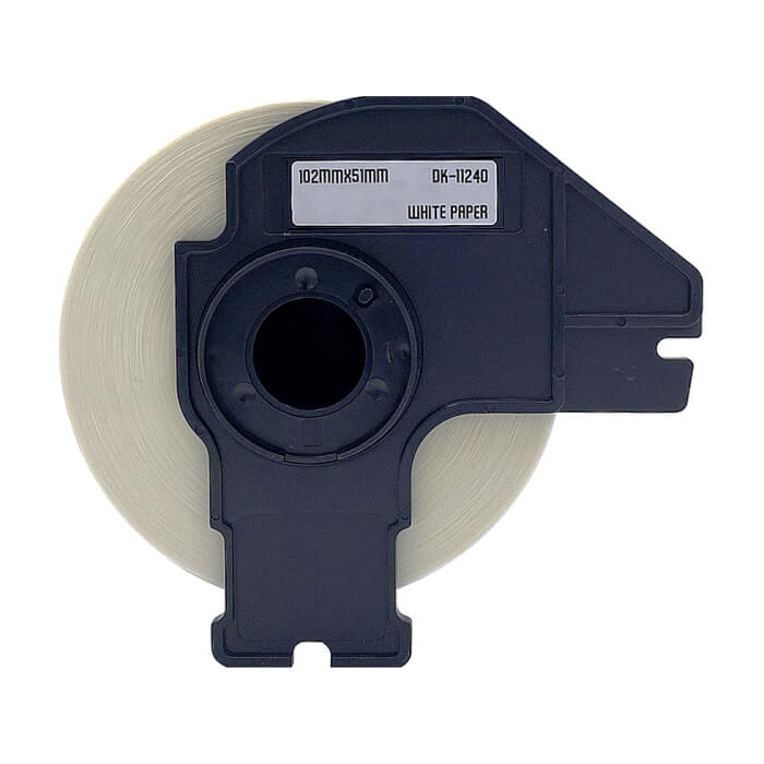 Brother DK-11240 Barcode Paper Labels, 51mmx102mm, 600 labels per roll, Black on White ID 70782 на супер цена