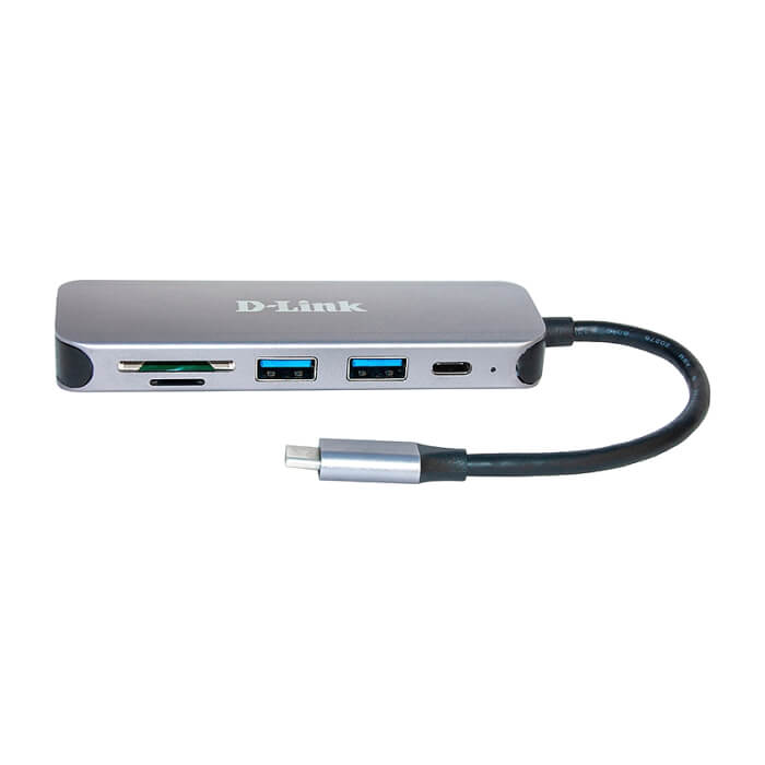 D-Link 5-in-1 USB-C Hub with Card Reader (тъмнейл - 2)