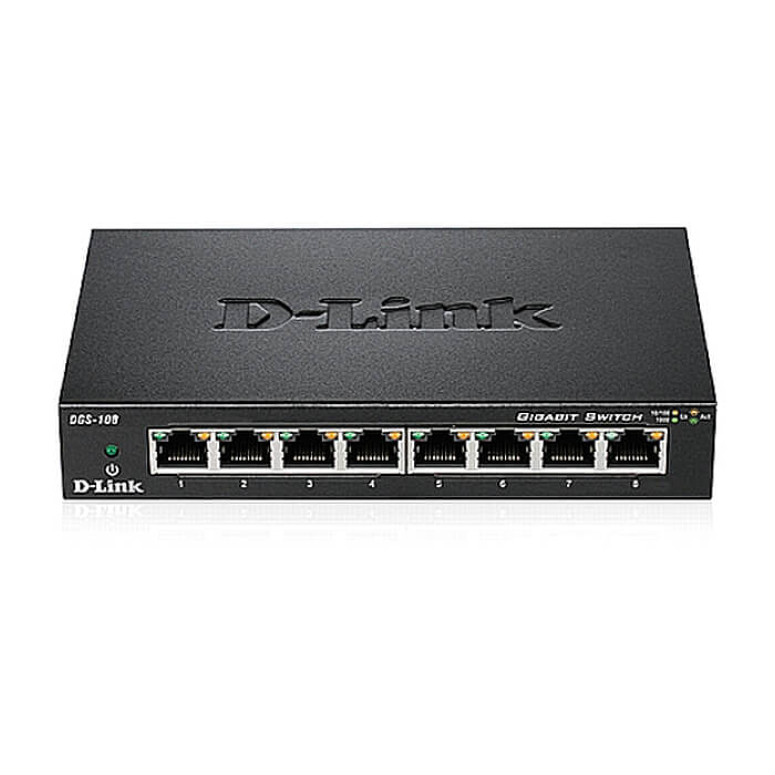 D-Link 8-port 10/100/1000 Gigabit Metal Housing Desktop Switch на супер цена