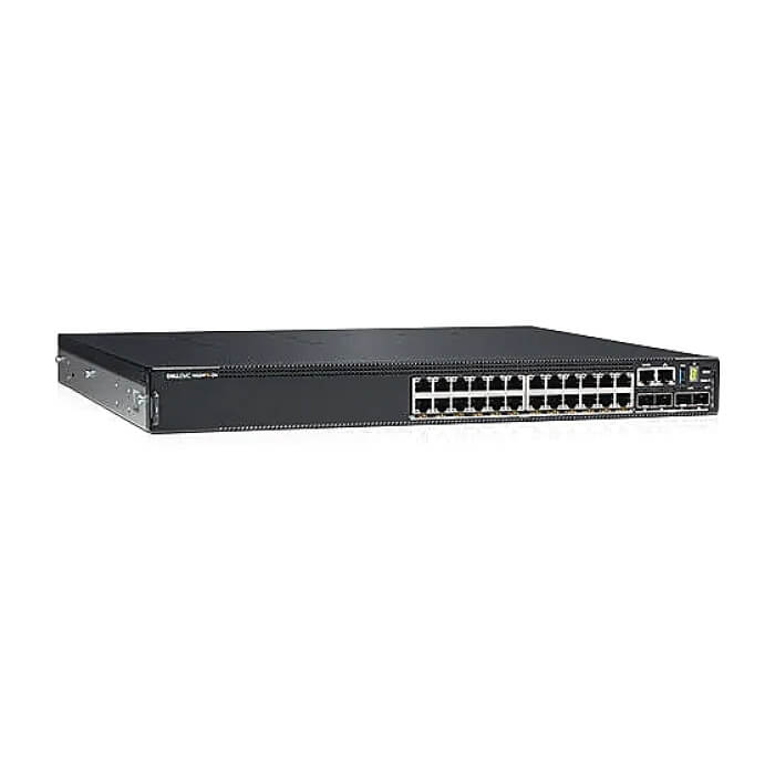 Dell EMC PowerSwitch N3224PX-ON, 24x10M/100M/1G/ 2.5G/5G/10G BASE-T RJ45 with 802.3bt Type-4 (90W) PoE, 4x 25G SFP28 ports, 2x 100G QSFP28, 1x1600W AC PSU, 1 EPS (optional), IO/PS на супер цена