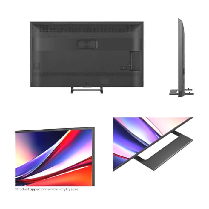 Hisense 65" A7Q, 4K Ultra HD 3840x2160, QLED, HDR 10+, HLG, Dolby Vision, Dolby Atmos, Smart TV, Light Sensor, WiFi Direct, BT, Anyview Cast, 3xHDMI, 2xUSB, LAN, CI+, DVB-T2/C/S2, Black ID 89435 (тъмнейл - 3)
