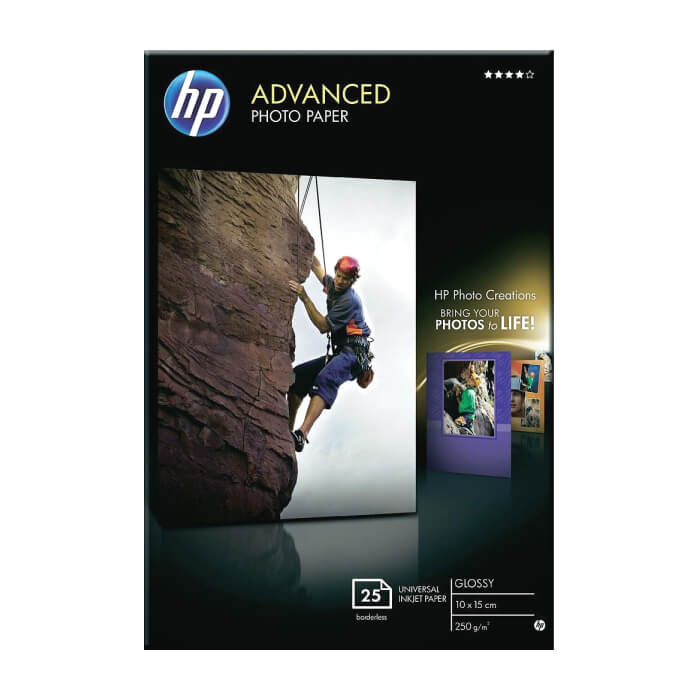 HP Advanced Glossy Photo Paper-25 sht/10 x 15 cm borderless ID 70823 на супер цена