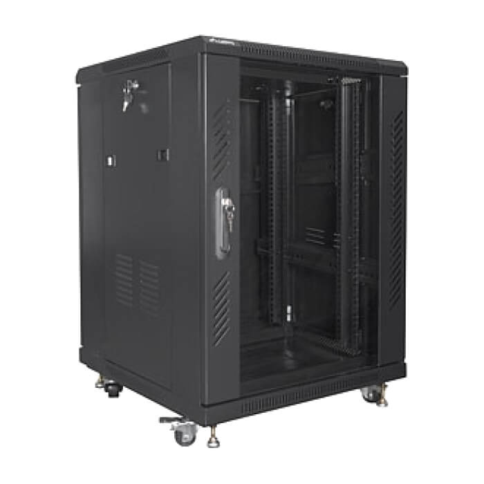 Lanberg rack cabinet 19" free-standing 15U/600x600 (flat pack) black ID 87204 (тъмнейл - 3)