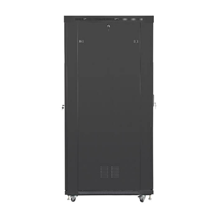 Lanberg rack cabinet 19" free-standing 42U/800x1200 (flat pack) with glass door lcd black v2 ID 87175 на супер цена