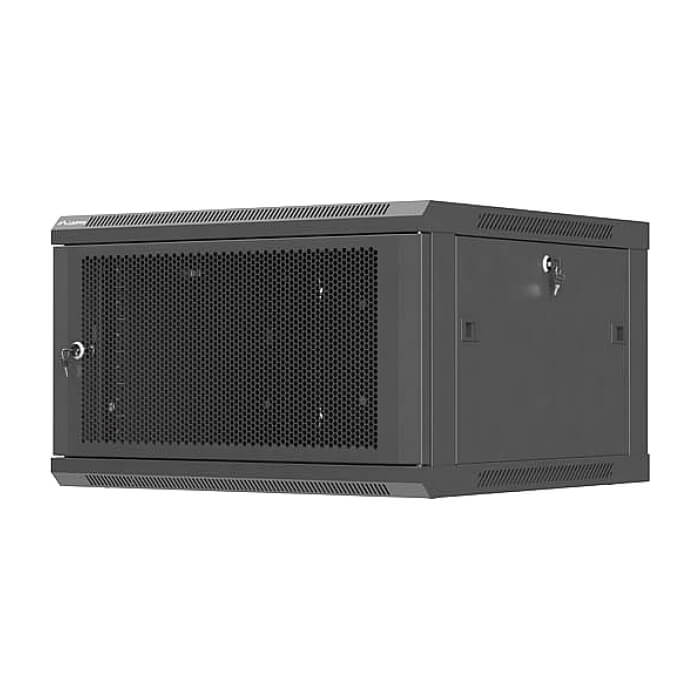 Lanberg rack cabinet 19" wall-mount 6U / 600x600 for self-assembly (flat pack), black ID 92941 (тъмнейл - 2)