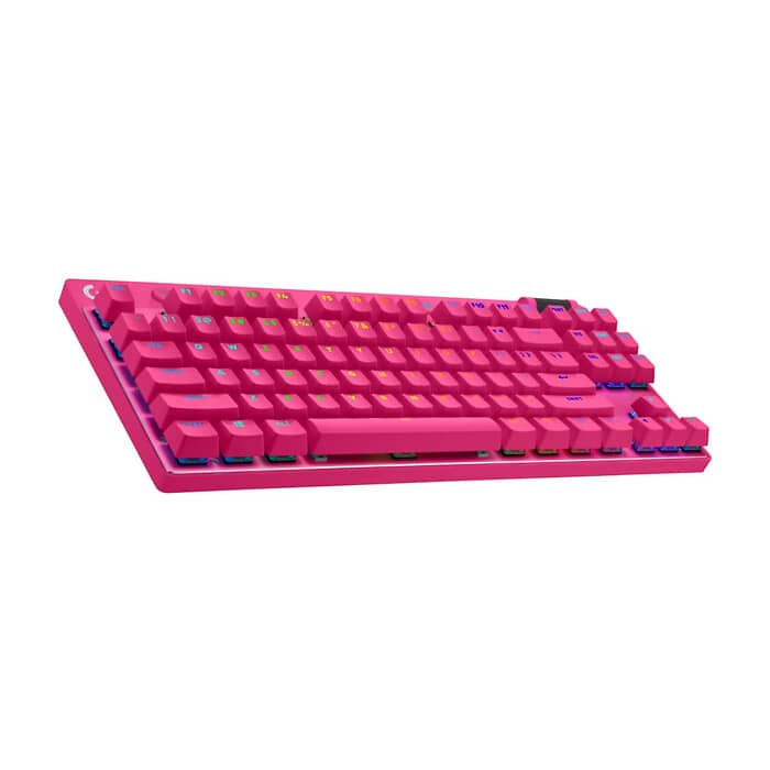 Logitech G PRO X TKL LIGHTSPEED Gaming Keyboard - MAGENTA - US INT'L - 2.4GHZ/BT - N/A - EMEA28-935 - TACTILE (тъмнейл - 3)
