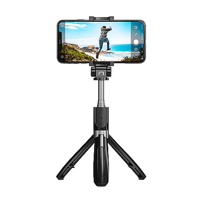 Natec Wireless Selfie Tripod Alvito BT 4.0 Black ID 64796 на супер цена