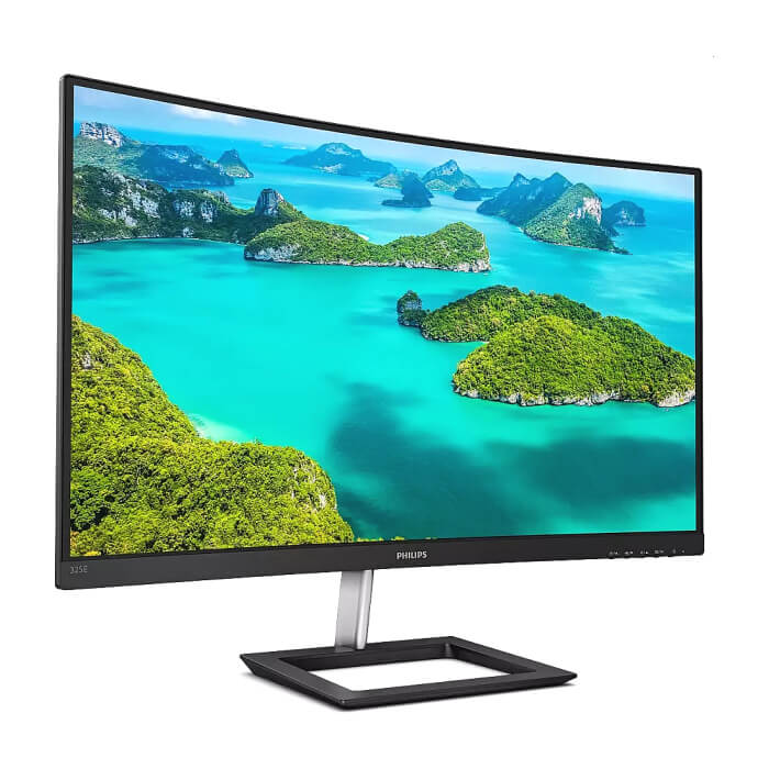 Philips 325E1C/00, 31.5", Curved 1500R, VA, WLED, 2560x1440@75Hz, 4ms GTG, 250cd/m2, 3000:1, Mega Infinity DCR, FreeSync/Adaptive Sync, FlickerFree, Low Blue Mode, Tilt, D-SUB, HDMI, DP ID 64904 (тъмнейл - 2)