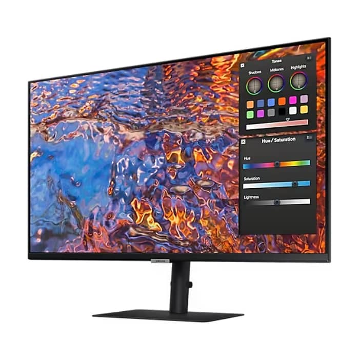 Samsung 32B800 32" IPS LED, 60 Hz, 5 ms GTG, 3840x2160, 300 cd/m2, Flicker Free, PBP, PIP, USB-C 90W, 3xUSB 3.0, Display Port 1.4, 2xHDMI 2.2, Black + Logitech MK250 - Graphite - USINTL (тъмнейл - 2)