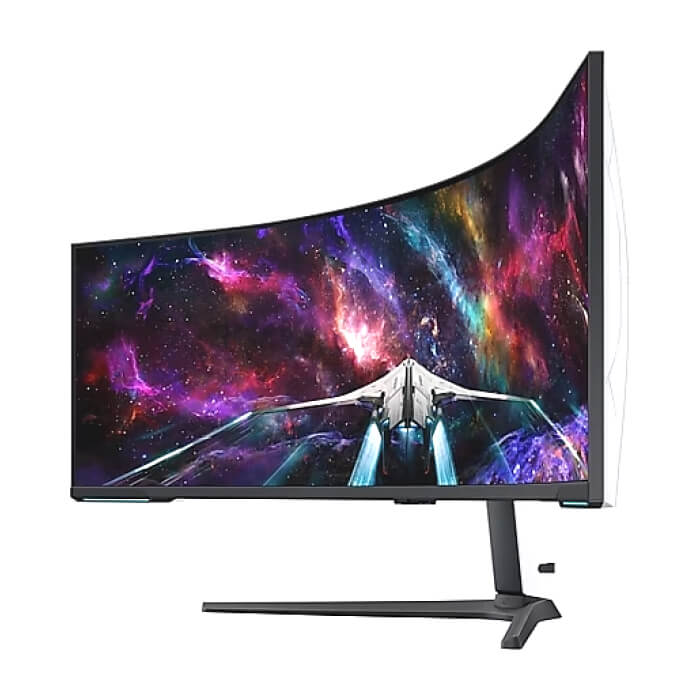 Samsung LS57CG952, 57" Odyssey Neo G95NC 57" Quantum Mini-LED Dual UHD, 7680x2160, 240Hz 1ms, HDMI, USB Hub, White/Black ID 64827 (тъмнейл - 4)