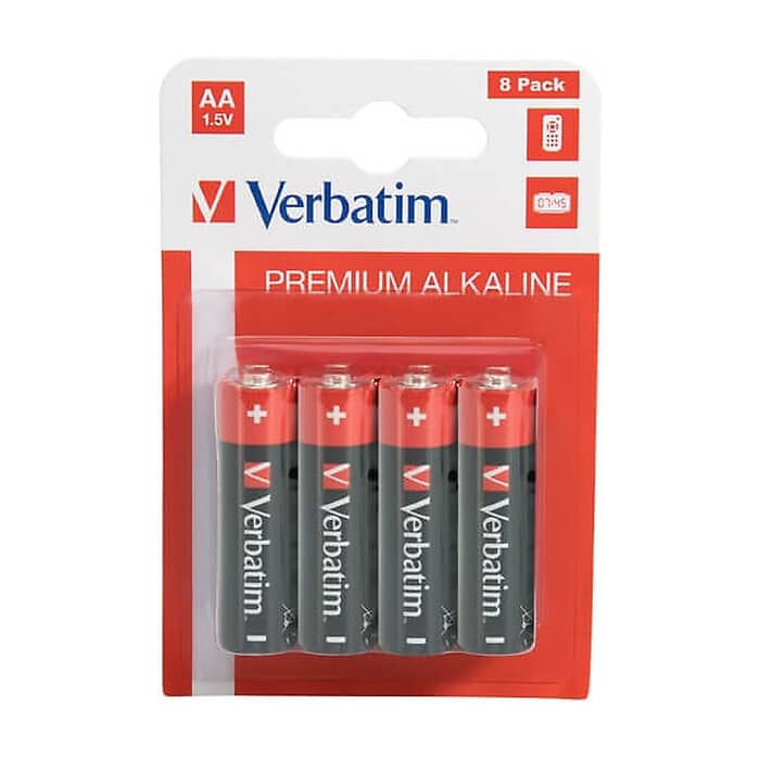 Verbatim ALKALINE BATTERY AA 8 PACK (HANGCARD) на супер цена