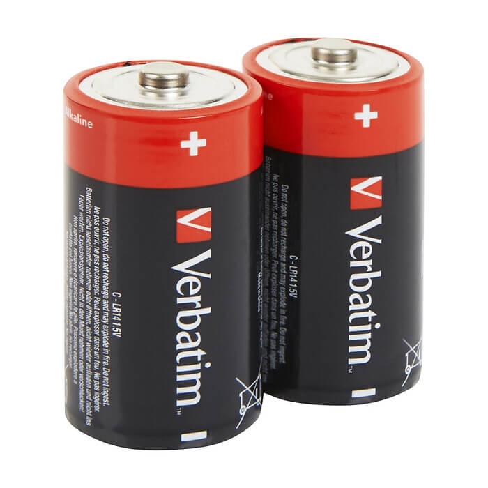 Verbatim ALKALINE BATTERY C 2 PACK (HANGCARD) (тъмнейл - 2)
