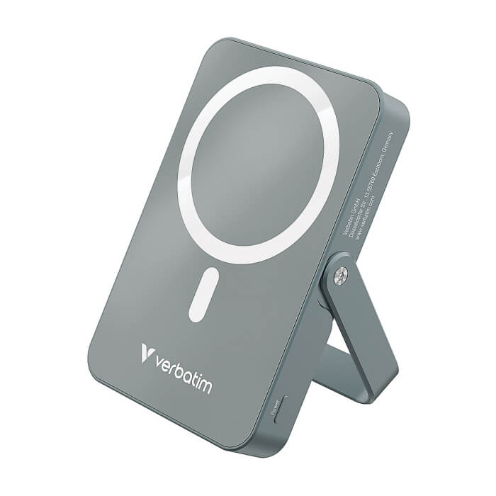 Verbatim Charge 'n' Go Power Bank with Stand Magnetic Wireless 10000mAh Grey ID 85386 (тъмнейл - 2)