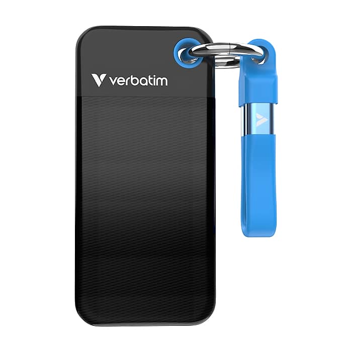 Verbatim Pocket SSD USB 3.2 Gen 2 512GB Black/Blue (тъмнейл - 2)