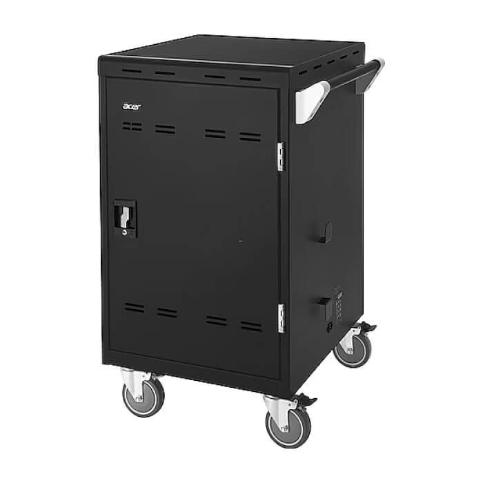 ACER Charging cart 32 slots, supports Laptops, Chromebooks, Tablets up to 15.6'', 2 point steel locking mechanism,Smart cycle charching technology, Streamlined cable and power management, Solid Steel ID 75272 (тъмнейл - 3)