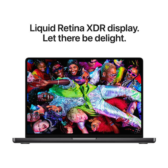 Apple 14-inch MacBook Pro: Apple M5 Pro chip with 15-core CPU and 16-core GPU, 24GB, 2TB SSD - Space Black ID 96987 (тъмнейл - 3)