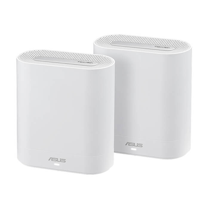 Asus Business Mesh WiFi system, ExpertWiFi EBM68 2PK, AX7800, Tri-Band, Quad-Core 1.7GHz CPU, 256MB/1GB Flash/RAM, 2.5G port, OFDMA, Beamforming, 8 SSIDs, customize guest portal, Commercial-Grade Network Security & VPN, wall mounting,White (тъмнейл - 4)
