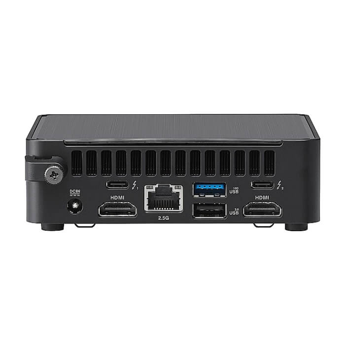 Asus NUC 14 Pro Intel Ultra 7 155H, Intel Arc GPU, 4 x USB, Wi-Fi 6E AX211 + 2.5GBe LAN, 2 x HDMI, 2 x Thunderbolt 4 (USB-C+DP), no Storage (NVMe only), no RAM, no OS, Slim Kit ID 90687 (тъмнейл - 3)