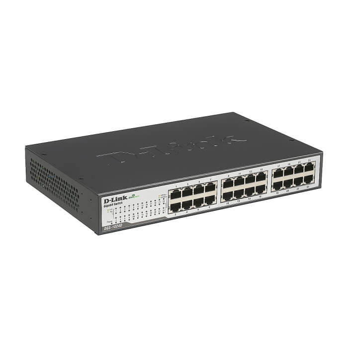 D-Link 24-Port 10/100/1000Mbps Copper Gigabit Ethernet Switch, rack mountable (тъмнейл - 2)