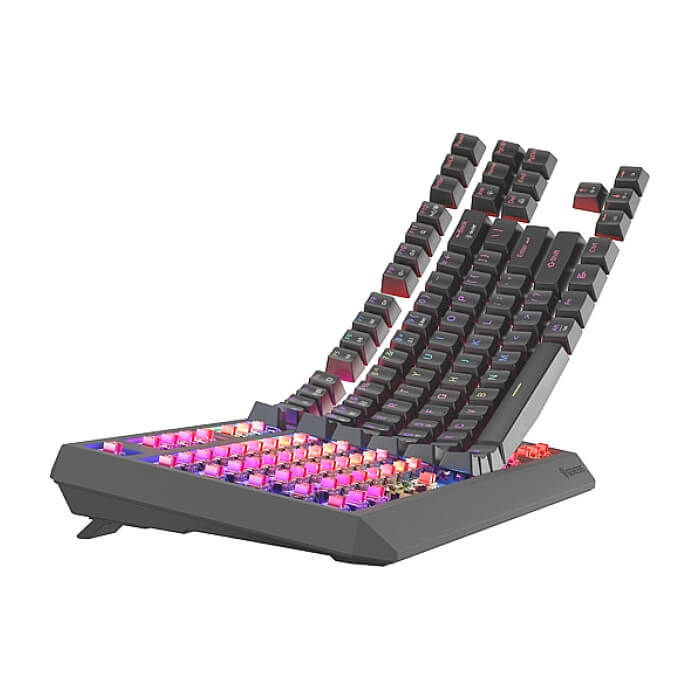 Genesis Gaming Keyboard Thor 230 TKL Wireless US Black RGB Mechanical Outemu Red (тъмнейл - 4)