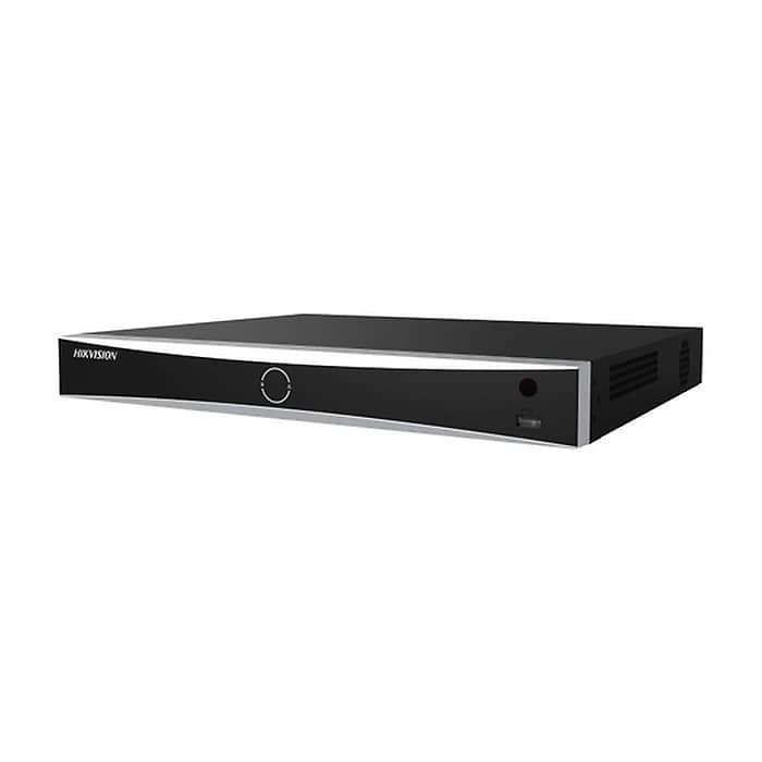 HikVision 8-ch 1U K Series AcuSense 4K NVR, Up to 2-ch@12 MP (2x12 MP/4x8 MP/8x4 MP/16x1080p), H.265+, 2 SATA HDD up to 16TB, 2x USB 2.0, Video input: HDMI 1-ch, 4K (3840x2160)/30 Hz, VGA 1-ch, 1920x1080/60 Hz, Audio Output: 1-ch, RCA (Linear, 1 kOhm) на супер цена