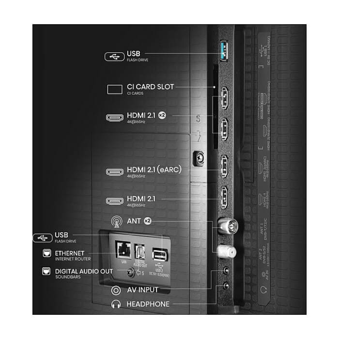 Hisense, 100'' U7Q,ULED Smart, FALD, 165Hz, 5000:1,Quantum Dot, Dolby vision IQ,Vidaa, ADS, Black ID 91741 (тъмнейл - 4)